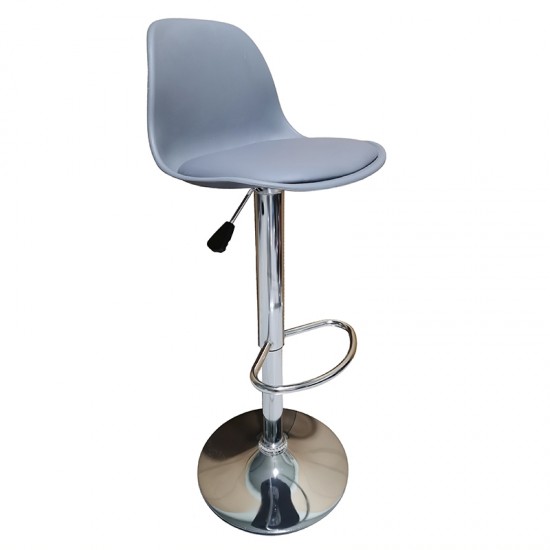 Σκαμπό Μπάρ 2τμχ Bar 92 Γκρί Pu/Pp 48x52x110εκ.-ΣΚΑΜΠΟ-ΣΚΑΜΠΟ ΣΚΑΜΠΟ-ΜΕΤΑΛΛΟ-ΔΕΡΜΑΤΙΝΗ-ΠΟΛΥΠΡΟΠΥΛΕΝΙΟ-ΓΚΡΙ-