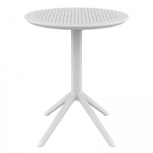 SKY WHITE Φ60X74εκ. ΤΡΑΠΕΖΙ ΠΤΥΣ/ΝΟ ΠΟΛ/ΝΙΟΥ