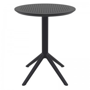 SKY BLACK Φ60X74εκ. ΤΡΑΠΕΖΙ ΠΤΥΣ/ΝΟ ΠΟΛ/ΝΙΟΥ