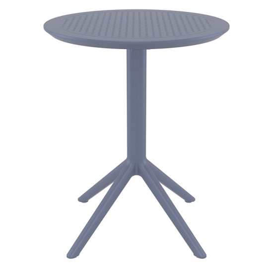 SKY DARK GREY Φ60X74εκ. ΤΡΑΠΕΖΙ ΠΤΥΣ/ΝΟ ΠΟΛ/ΝΙΟΥ