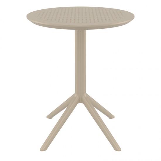 SKY TAUPE Φ60X74εκ. ΤΡΑΠΕΖΙ ΠΤΥΣ/ΝΟ ΠΟΛ/ΝΙΟΥ