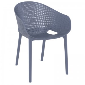 SKY PRO DARK GREY ΠΟΛΥΘΡΟΝΑ ΠΟΛ/ΝΙΟΥ 54X60X81εκ.