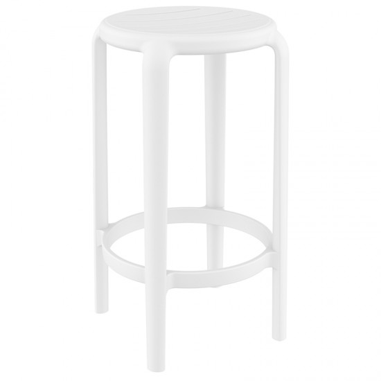 TOM 65εκ. ΣΚΑΜΠΟ WHITE ΠΟΛ/ΝΙΟΥ 36X36X65εκ.