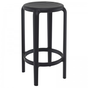 TOM 65εκ. ΣΚΑΜΠΟ BLACK ΠΟΛ/ΝΙΟΥ 36X36X65εκ.