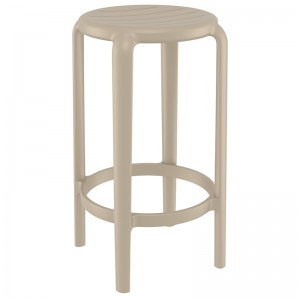 TOM 65εκ. ΣΚΑΜΠΟ TAUPE ΠΟΛ/ΝΙΟΥ 36X36X65εκ.