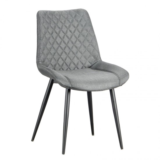 ALESIA GREY ΥΦΑΣΜΑ ΚΑΡΕΚΛΑ ΜΕΤΑΛΛΙΚΗ 52X59X88εκ.