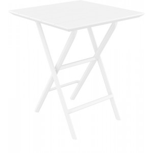 HELEN WHITE ΤΡΑΠΕΖΙ ΠΤΥΣ/ΝΟ ΠΟΛ/ΝΙΟΥ 60x60x74εκ. 