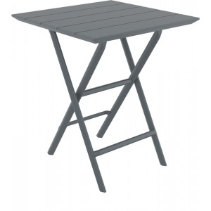 HELEN DARK GREY ΤΡΑΠΕΖΙ ΠΤΥΣ/ΝΟ ΠΟΛ/ΝΙΟΥ 60x60x74εκ. 