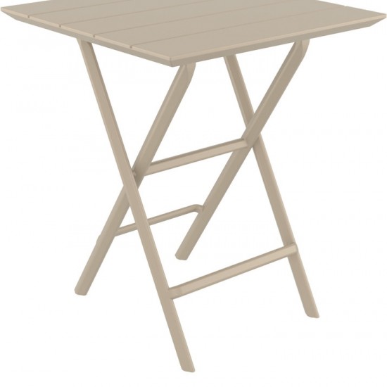 HELEN TAUPE ΤΡΑΠΕΖΙ ΠΤΥΣ/ΝΟ ΠΟΛ/ΝΙΟΥ 60x60x74εκ.