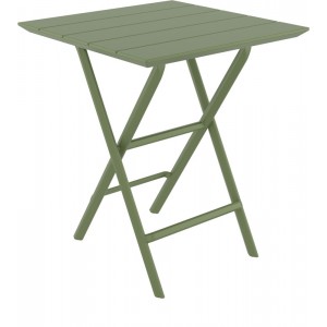 HELEN OLIVE GREEN ΤΡΑΠΕΖΙ ΠΤΥΣ/ΝΟ ΠΟΛ/ΝΙΟΥ 60x60x74εκ.