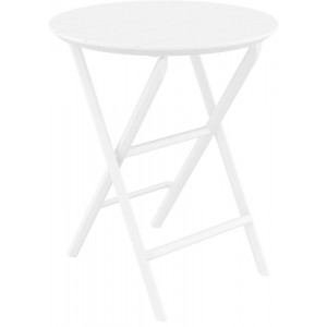 HELEN WHITE ΤΡΑΠΕΖΙ ΠΤΥΣ/ΝΟ ΠΟΛ/ΝΙΟΥ Φ60x74εκ.