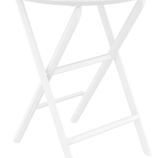 HELEN WHITE ΤΡΑΠΕΖΙ ΠΤΥΣ/ΝΟ ΠΟΛ/ΝΙΟΥ Φ60x74εκ.