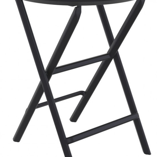 HELEN BLACK ΤΡΑΠΕΖΙ ΠΤΥΣ/ΝΟ ΠΟΛ/ΝΙΟΥ Φ60x74εκ.