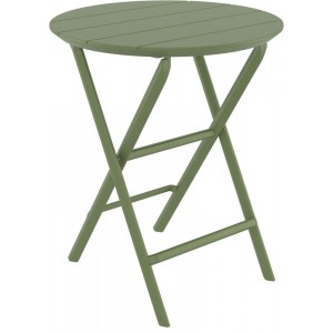 HELEN OLIVE GREEN ΤΡΑΠΕΖΙ ΠΤΥΣ/ΝΟ ΠΟΛ/ΝΙΟΥ Φ60x74εκ