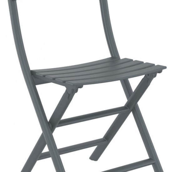 HELEN ΠΤΥΣ/ΝΗ DARK GREY ΚΑΡΕΚΛΑ ΠΟΛ/ΝΙΟΥ 42x47x83εκ.