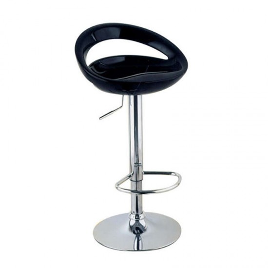 Σκαμπό Μπάρ 2τμχ Bar 18 Μαύρο Abs 47x41x98εκ.-ΣΚΑΜΠΟ ΜΠΑΡ-ΣΚΑΜΠΟ ΕΣΩΤΕΡΙΚΟΥ ΧΩΡΟΥ-