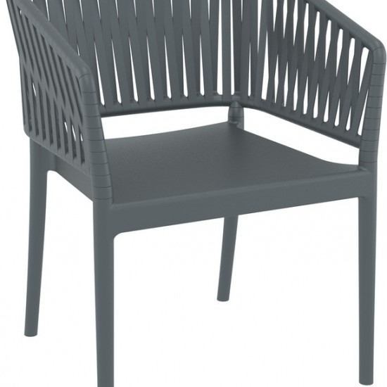 PORTOFINO DARK GREY ΠΟΛΥΘΡΟΝΑ ΠΟΛ/ΝΙΟΥ 58x58x80εκ.