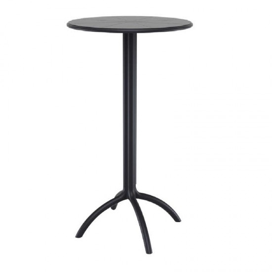 OCTOPUS BAR Φ60Χ108εκ.BLACK ΠΟΛ/ΝΙΟΥ-ΤΡΑΠΕΖΙ ΜΠΑΡ-ΤΡΑΠΕΖΙ ΠΟΛΥΠΡΟΠΥΛΕΝΙΟΥ-