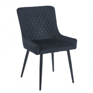 VANESA BLACK VELVET ΥΦΑΣΜΑ ΚΑΡΕΚΛΑ ΜΕΤΑΛΛΙΚΗ 46X62X86εκ.