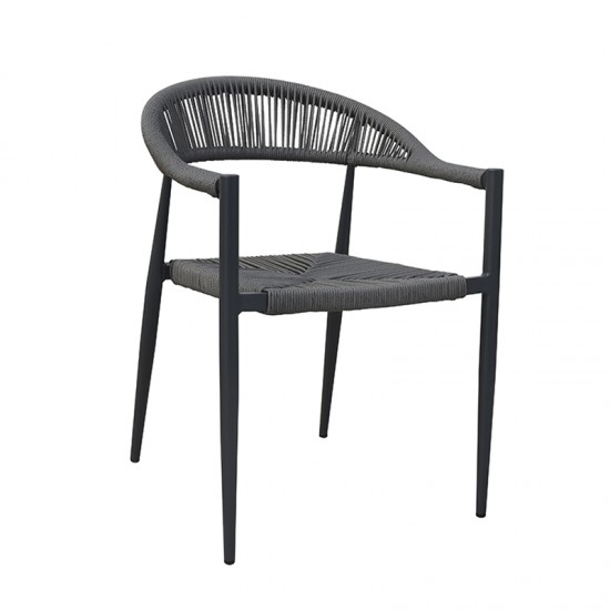 VALERIA GREY/GREY ΠΟΛΥΘΡΟΝΑ  ΑΛΟΥΜΙΝΙΟΥ 57Χ57Χ78εκ.