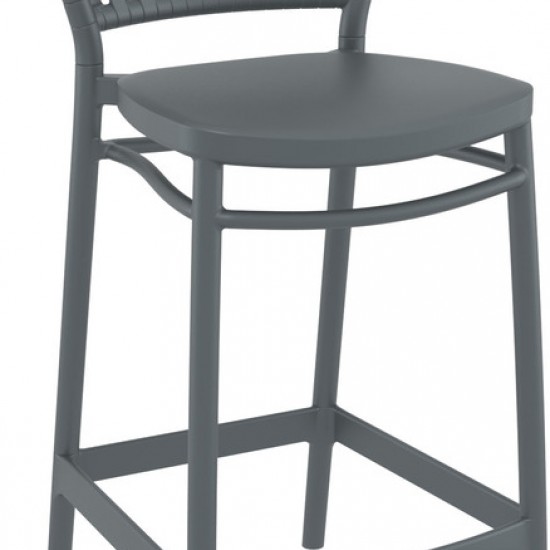 PORTOFINO 65εκ. ΣΚΑΜΠΟ DARK GREY ΠΟΛ/ΝΙΟΥ 48x52x96εκ.