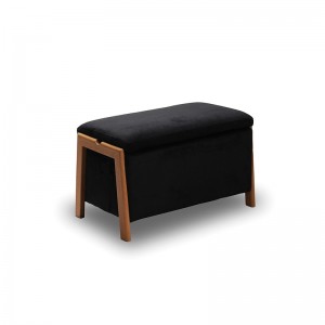 DALI ΣΚΑΜΠΟ VELVET BLACK ΜΕ ΑΠΟΘΗΚΕΥΤΙΚΟ  ΧΩΡΟ 75X42X44εκ.