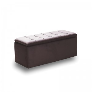 LIDO ΣΚΑΜΠΟ VELVET BROWN ΜΕ ΑΠΟΘ. ΧΩΡΟ 101X41X42εκ.