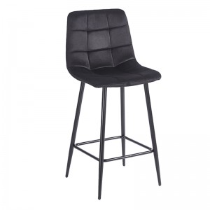 NORA BLACK VELVET ΥΦΑΣΜΑ 65εκ. ΣΚΑΜΠΟ ΜΕΤΑΛΛΙΚΟ 45X41X65-99εκ.