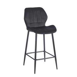 DYLAN BLACK VELVET ΥΦΑΣΜΑ 65εκ. ΣΚΑΜΠΟ ΜΕΤΑΛΛΙΚΟ 46X45X65-95εκ.