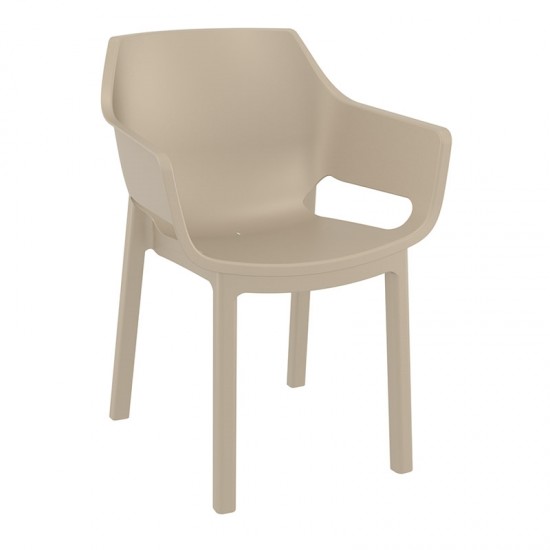 DORA TAUPE ΠΟΛΥΘΡΟΝΑ ΠΟΛΥΠΡΟΠΥΛΕΝΙΟΥ 58X59X80εκ.