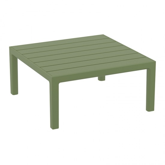 PORTOFINO LOUNGE ΤΡΑΠΕΖΙ OLIVE GREEN 70X70X33εκ. ΠΟΛΥΠΡΟΠΥΛΕΝΙΟΥ