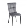 SELIN GREY VELVET ΥΦΑΣΜΑ ΚΑΡΕΚΛΑ ΜΕΤΑΛΛΙΚΗ 46X54X91εκ.