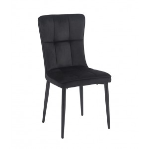 SELIN BLACK VELVET ΥΦΑΣΜΑ ΚΑΡΕΚΛΑ ΜΕΤΑΛΛΙΚΗ 46X54X91εκ.