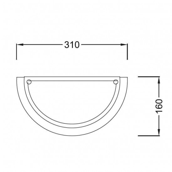 ΕΠΙΤΟΙΧΙΟ ΦΩΤΙΣΤΙΚΟ ΜΕΤΑΛΛΙΚΟ ΛΕΥΚΟ+ΓΥΑΛΙ 31Χ16CM (AC.0457007)