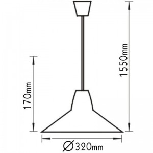 ΟΡΟΦΗΣ ΚΑΜΠΑΝΑ ΜΕΤΑΛΛΙΚΗ ΜΠΡΟΝΖΕ Φ32 (AC.3XF32)