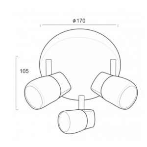 ΣΠΟΤ ΜΕ ΓΥΑΛΙ G9 III ΡΟΖΕΤΑ ΝΙΚΕΛ ΜΑΤ (0901063NM)