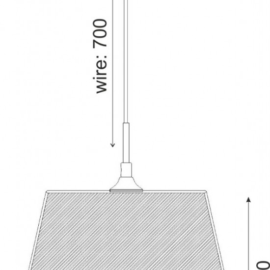ΚΡΕΜΑΣΤΟ ΜΟΝΟΦΩΤΟ ΦΩΤΙΣΤΙΚΟ ΑΠΟ ΜΑΥΡΗ ΟΡΓΑΝΤΖΑ Φ40CM 1XE27 (DL604B)