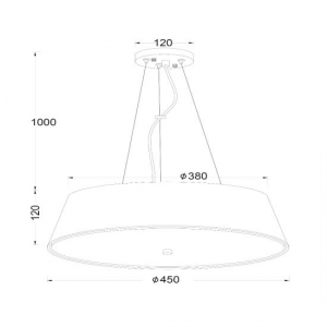 ΚΡΕΜΑΣΤΟ 4ΦΩΤΟ ΦΩΤΙΣΤΙΚΟ ΜΑΥΡΟ ΥΦΑΣΜΑ Φ45CM 