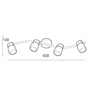ΣΠΟΤ ΜΕ ΓΥΑΛΙ G9 IIII ΡΑΓΑ ΜΠΡΟΝΖΕ (0901064GAB)