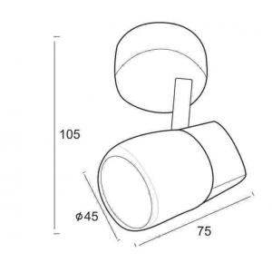 ΣΠΟΤ ΜΕ ΓΥΑΛΙ G9 I ΜΠΡΟΝΖΕ (090106GAB)