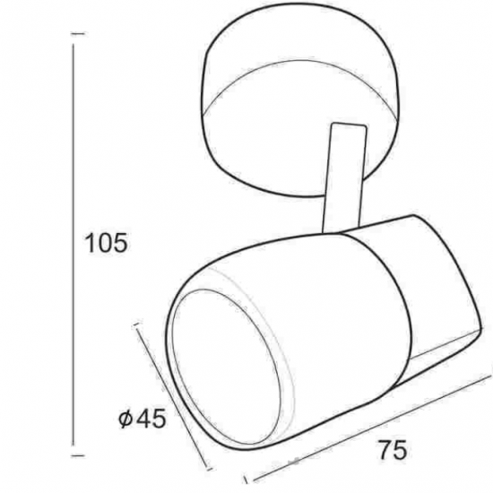 ΣΠΟΤ ΜΕ ΓΥΑΛΙ G9 I ΜΠΡΟΝΖΕ (090106GAB)