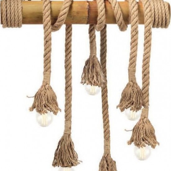 ΚΡΕΜΑΣΤΟ 6ΦΩΤΟ ΦΩΤΙΣΤΙΚΟ  BAMBOO+ΣΧΟΙΝΙ 11Χ90ΧΗ180CM max.