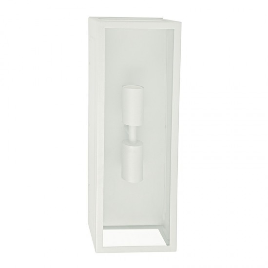 ΛΕΥΚΟ ΕΠΙΤΟΙΧΟ ΦΩΤΙΣΤΙΚΟ CELIA 2XE27 IP44 ΜΕ ΔΙΑΦΑΝΟ ΓΥΑΛΙ..-ΦΩΤΙΣΤΙΚΑ ΕΞΩΤΕΡΙΚΟΥ ΧΩΡΟΥ-ΦΑΝΑΡΑΚΙΑ-