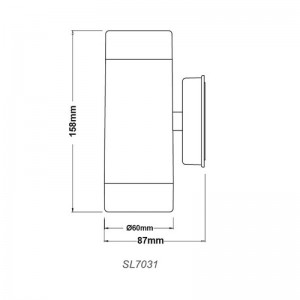 ΦΩΤΙΣΤΙΚΟ ΣΠΟΤ ΤΟΙΧΟΥ  DOWN ΣΚΟΥΡΙΑ
