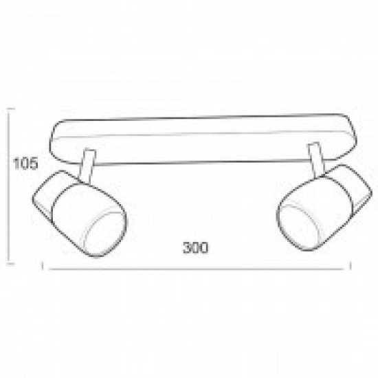 ΣΠΟΤ ΜΕ ΓΥΑΛΙ G9 II ΜΠΡΟΝΖΕ