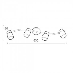 ΣΠΟΤ ΜΕ ΓΥΑΛΙ G9 IIII ΡΑΓΑ ΝΙΚΕΛ ΜΑΤ (0901064NM)