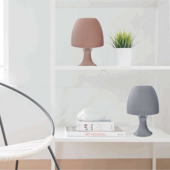 ΕΠΙΤΡΑΠΕΖΙΟ Φ/Σ 1ΧΕ14 ΠΛΑΣΤΙΚΟ ΣΚΟΥΡΟ ΓΚΡΙ Φ16XH25,5CM