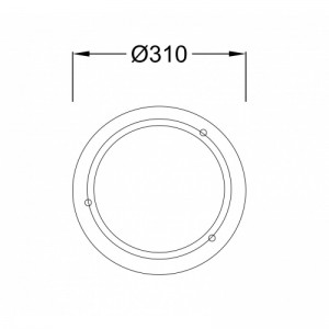 ΠΛΑΦΟΝΙΕΡΑ ΜΕΤΑΛΛΙΚΗ ΧΡΥΣΗ ΜΕ ΛΕΥΚΟ ΓΥΑΛΙ  (AC.0457008GD)