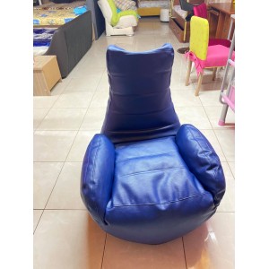 ΠΟΥΦ ΜΕ ΜΠΡΑΤΣΑ (PU) ΜΠΛΕ 