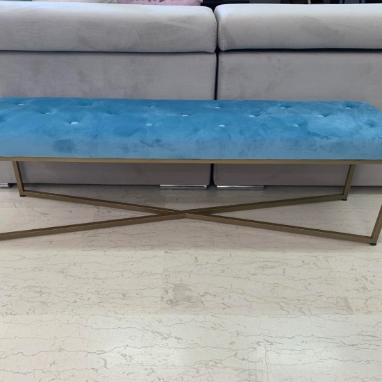 ZIRO ΣΚΑΜΠΩ PETROL 150x38xH46cm